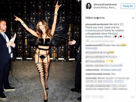 Alessandra Ambrosio böyle teşekkür etti