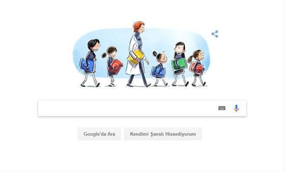 Googledan Türkan Saylan için sürpriz doodle