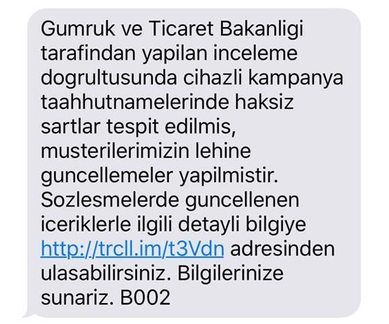 Taahhütlü telefon kullananlar için önemli değişiklik