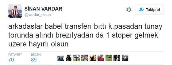 Tunay Torun Beşiktaşta