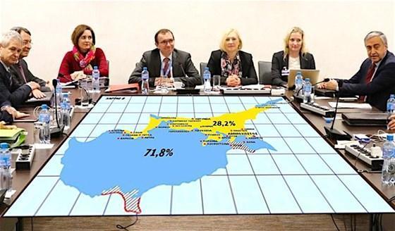 Kıbrıs konferansı Cenevrede başladı Rum tarafının haritası sızdı
