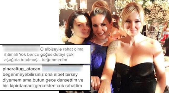 Bu sefer de Pınar Altuğ’un elbisesi olay oldu