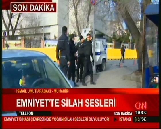 İstanbul Emniyet Müdürlüğünde yoğun silah sesleri