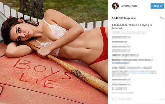 Kendall Jenner sosyal medyayı salladı
