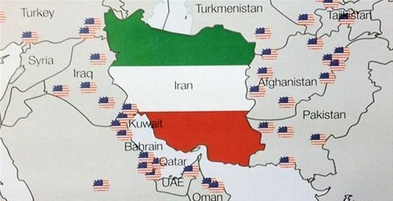 Harita ortaya çıktı ABD, İranı resmen kuşatmış