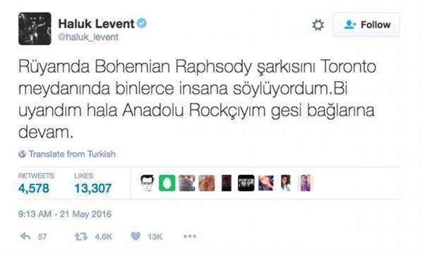 Haluk Leventin unutulmaz Tweetleri