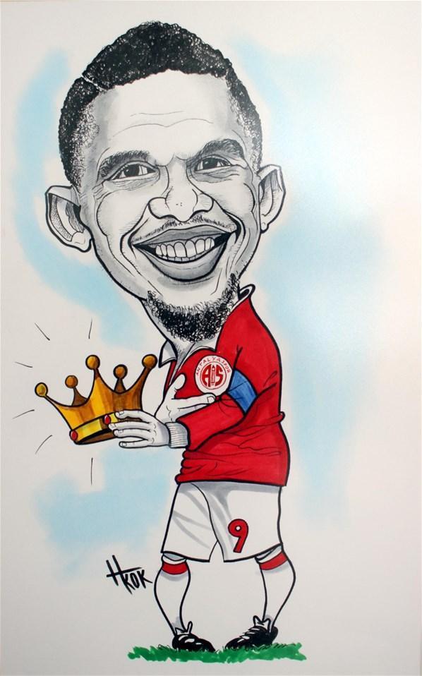 Samuel Etooya karikatür sürprizi