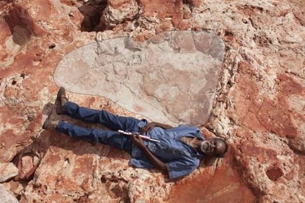 Avustralyada dünyanın en büyük dinozor ayak izi bulundu