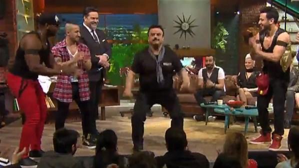 Beyaz Showda Bülent Serttaşın dansı krize soktu