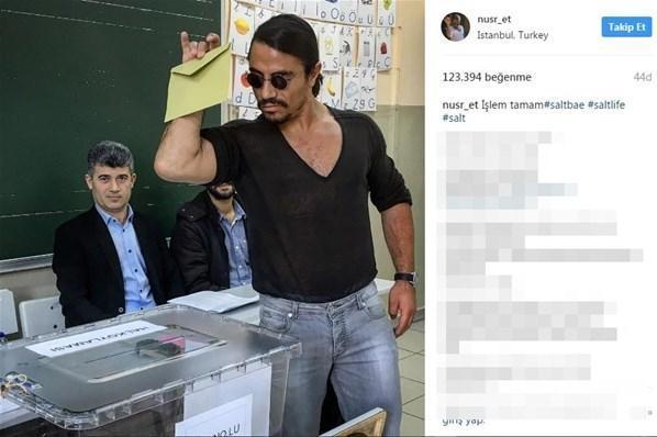 Nusret oy kullandı sosyal medya sallandı