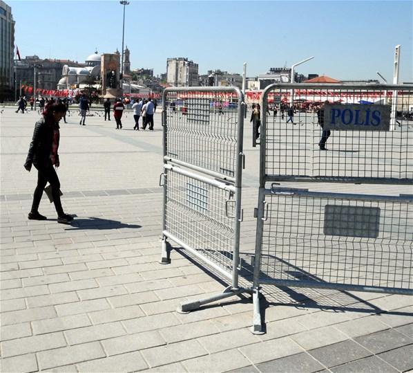 Taksim’de 1 Mayıs tedbirleri başladı