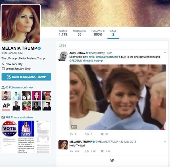 Melania Trump öyle bir tweeti beğendi ki