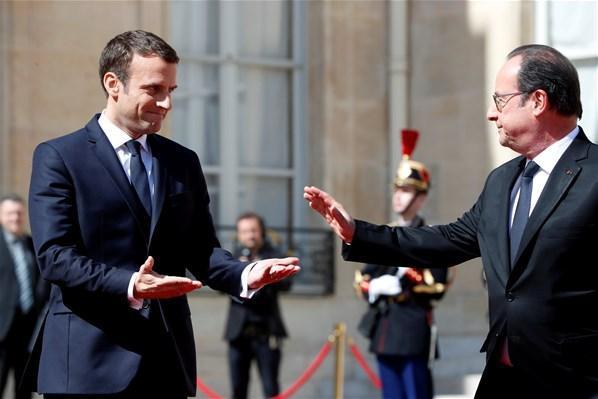 Macron görevi Hollandedan devraldı