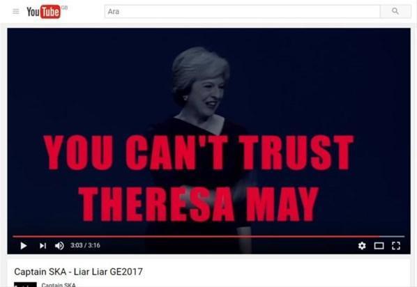 İngiltere Başbakanı Maye Yalancı diyen şarkı 1 numara