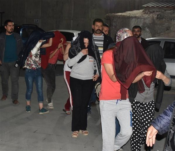 Konyada fuhuş operasyonu: 11 gözaltı
