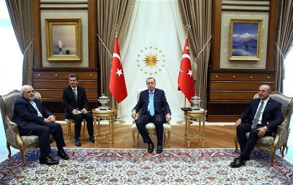 Cumhurbaşkanı Erdoğan Zarifi kabul etti