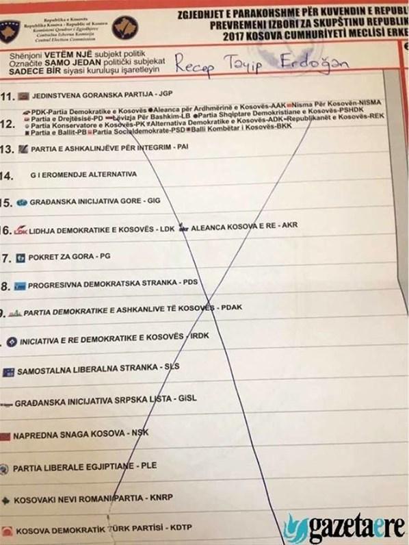 O ülke seçimlerinde Erdoğana oy çıktı
