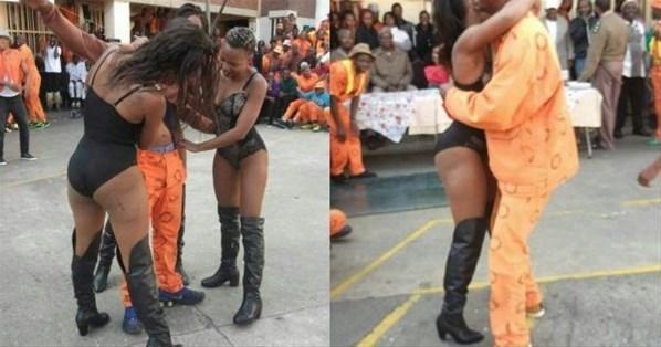Hapishanede mahkumlara striptiz şov Ülke şokta