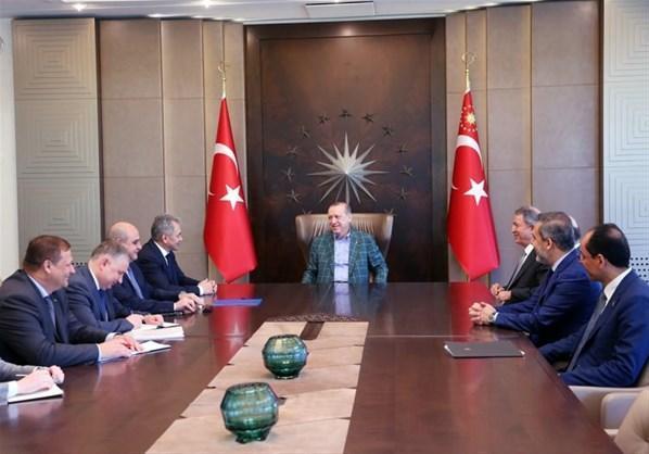 Cumhurbaşkanı Erdoğan, Sergey Şoyguyu kabul etti