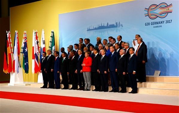 G20 Zirvesinden ilk aile fotoğrafı geldi Dikkat çeken detay