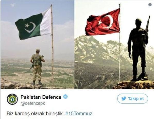 Pakistandan anlamlı Türkiye mesajı