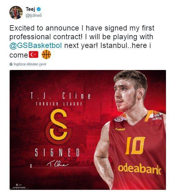 Galatasaraya transfer olduğunu açıkladı