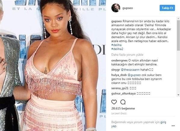 Rihanna ile dalga geçti: Ben ona kilo al demedim