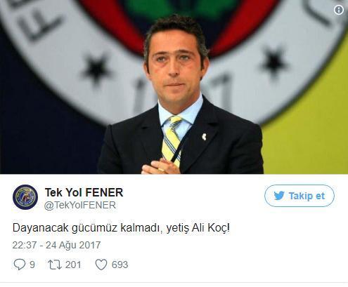 Fenerbahçede isyan Ali Koç çağrısı...