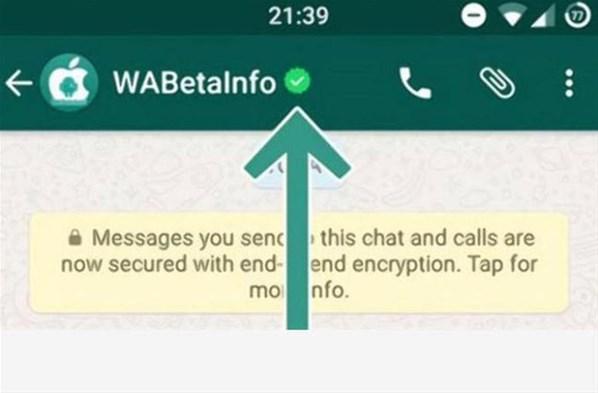 Whatsappa yeni tik geliyor