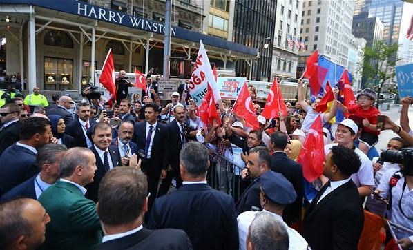 ABDde Türkler Erdoğanı coşkuyla karşıladı