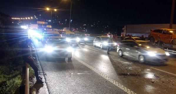 İstanbulda feci kaza Edirne istikameti kapandı