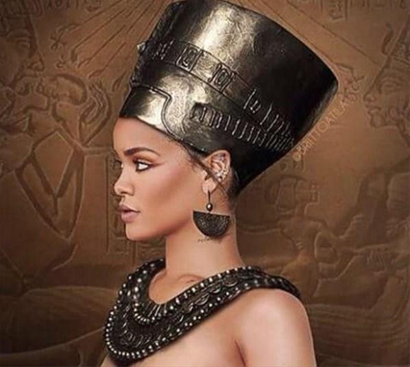 Rihanna, Mısır kraliçesi oldu