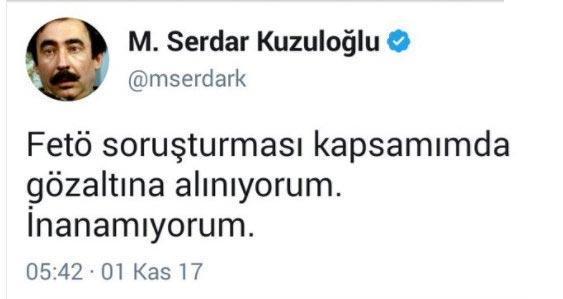 Serdar Kuzuloğlu serbest bırakıldı