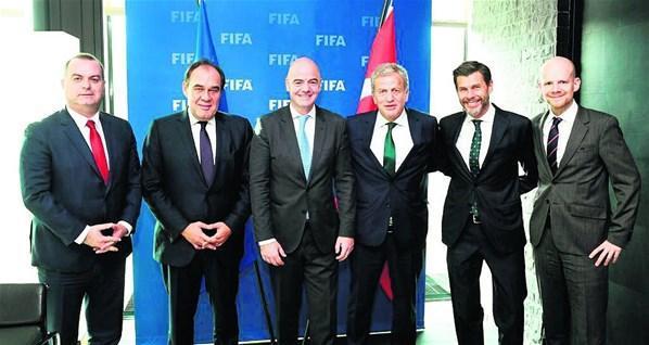 TFF Başkanı Demirören, FIFA Başkanı Infantinoyu ziyaret etti