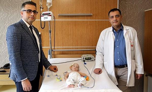 Suriyeli bebek, Türkiyede sağlığına kavuştu