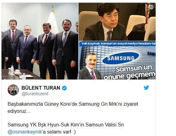 Samsungdan Samsun açıklaması