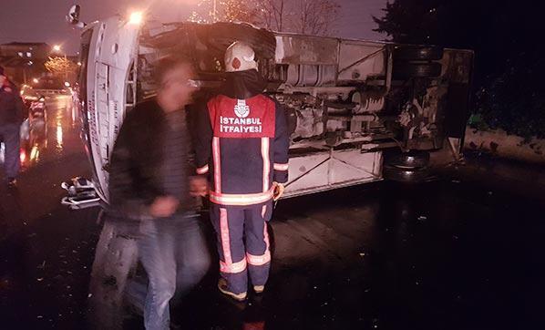 İstanbulda feci kaza Yaralılar var