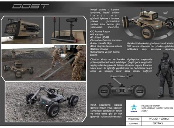 Türk ordusuna tamamen yerli üretim robot desteği geliyor