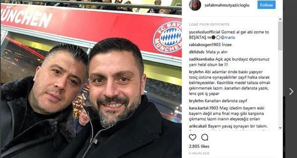 Beşiktaştan Bayern Münihe yakın takip