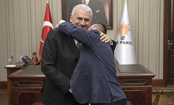 Başbakan Yıldırım, down sendromlu Filistinli genci kabul etti