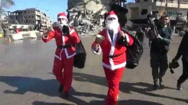 PKKlı teröristlerden Rakkada Noel kutlaması