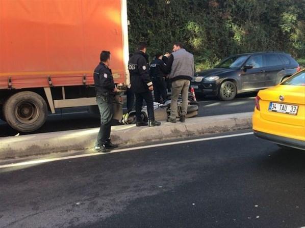 Sarıyerde feci kaza Polise yumruk attı, sinir krizi geçirdi...