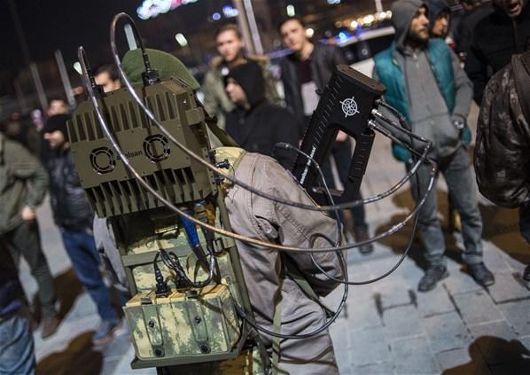 Taksim Meydanıdna drone savarlı güvenlik önlemi