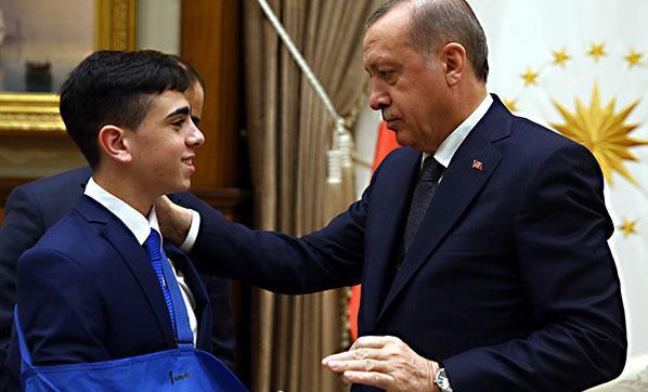 Cumhurbaşkanı Erdoğan, Filistin direnişinin simgesi Cuneydi’yi kabul etti