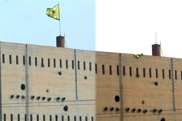 YPG flaması indirildi