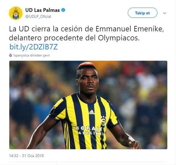 Emenike, Las Palmasta