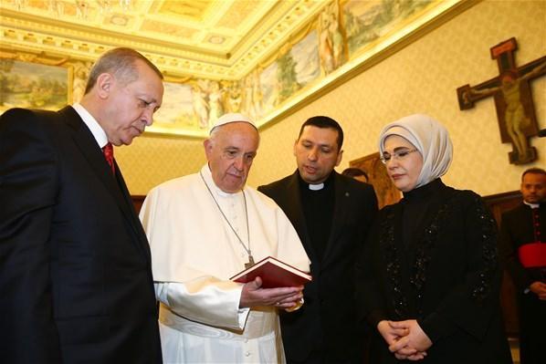 Cumhurbaşkanı Erdoğan Vatikanda
