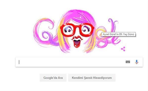 Aysel Gürel Googleda Doodle oldu