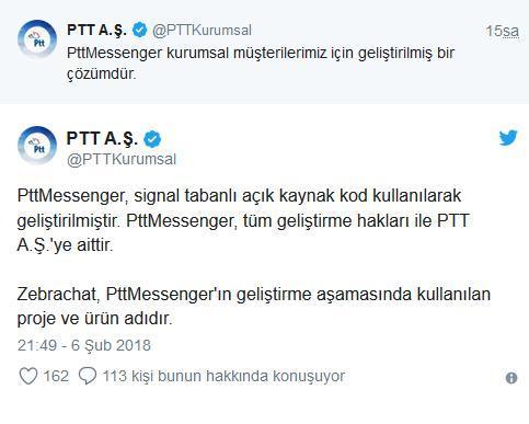 Sahte PTT Messengera dikkat