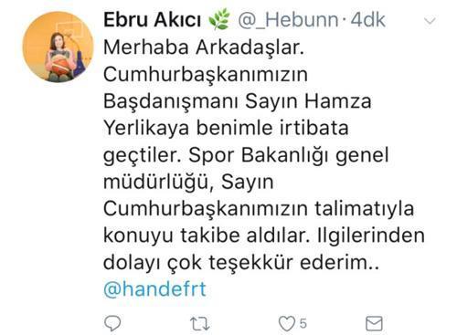 Erdoğan Ebru Akıcı için talimat verdi